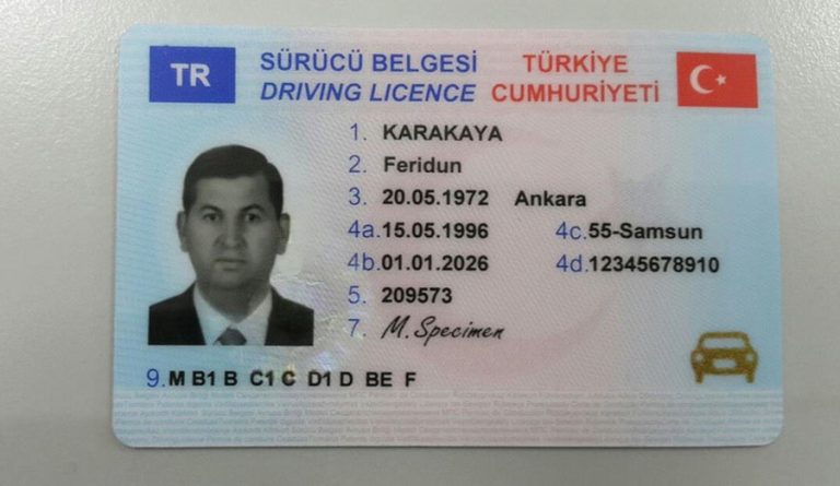 GERÇEK TÜRK SÜRÜCÜ BELGESİ