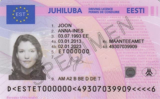 Kuidas osta või vahetada Eesti juhiluba