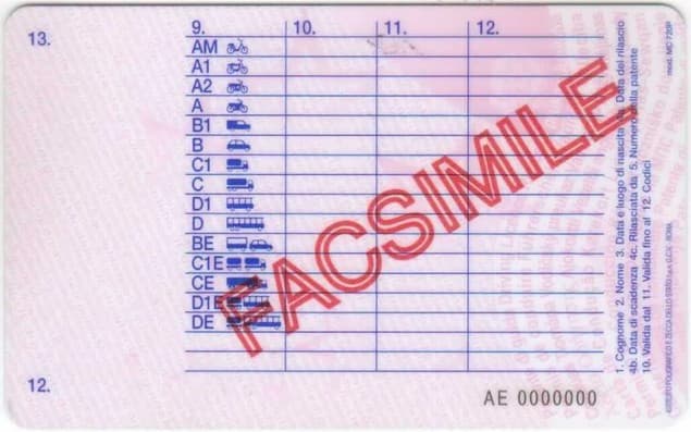 Patente di guida italiana