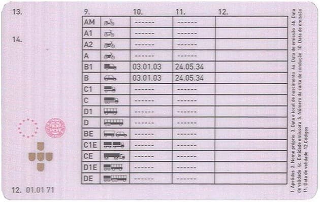 Carta de Condução Portuguesa