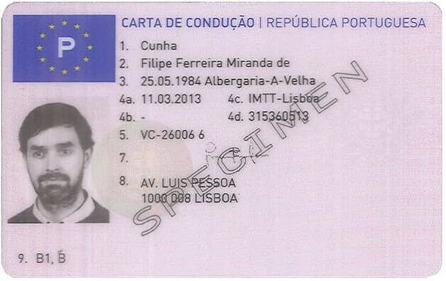 Carta de Condução Portuguesa