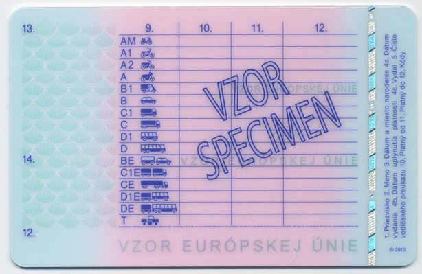 Slovenský vodičský preukaz