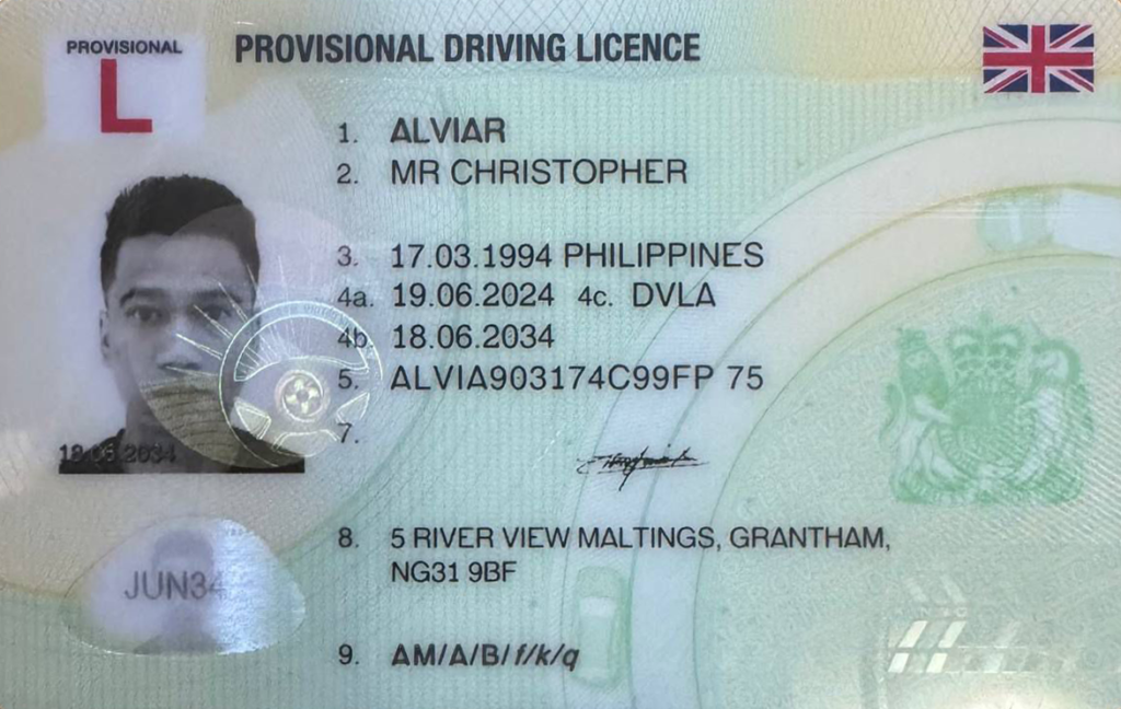 Provisional Driving Licence UK