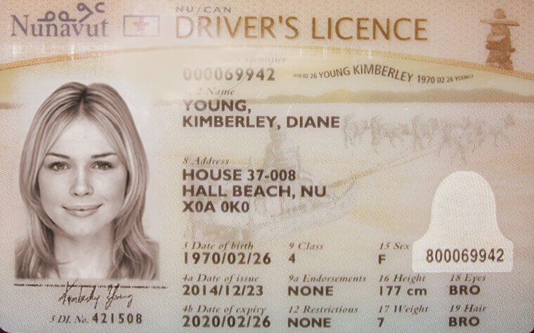Buy Nunavut Driver License