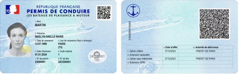 Buy French boat license